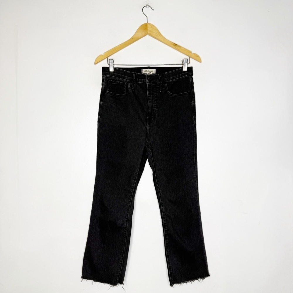 Madewell Roadtripper Skinny Flare Jeans Bellhaven Wash Women's Black Size 28